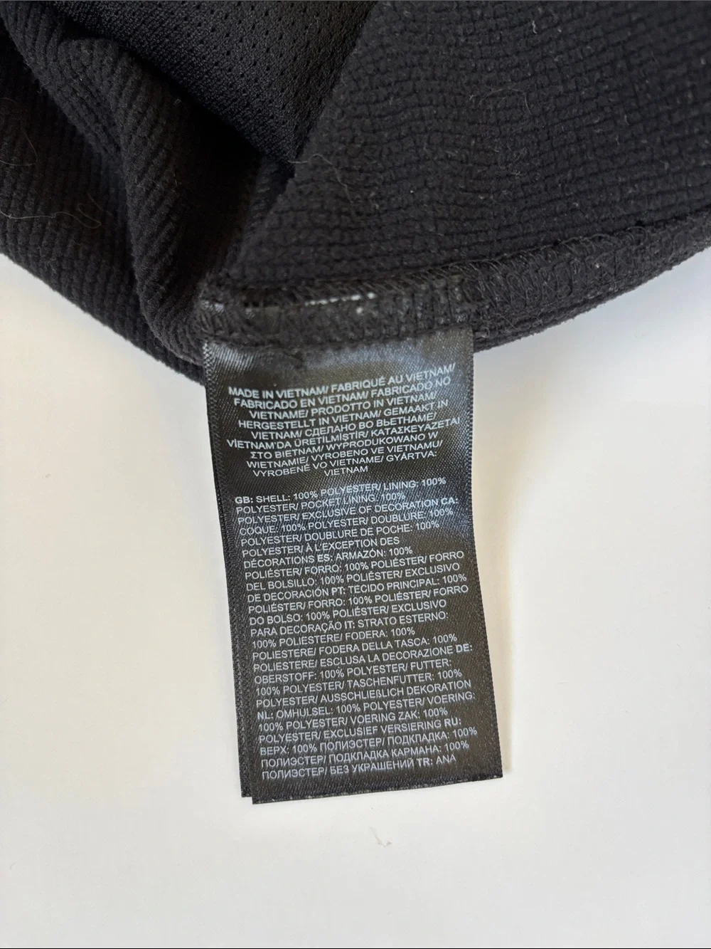 North Face Windwall Soft Shell Black Vest Outdoor Full Zip Men’s Size Large NEW